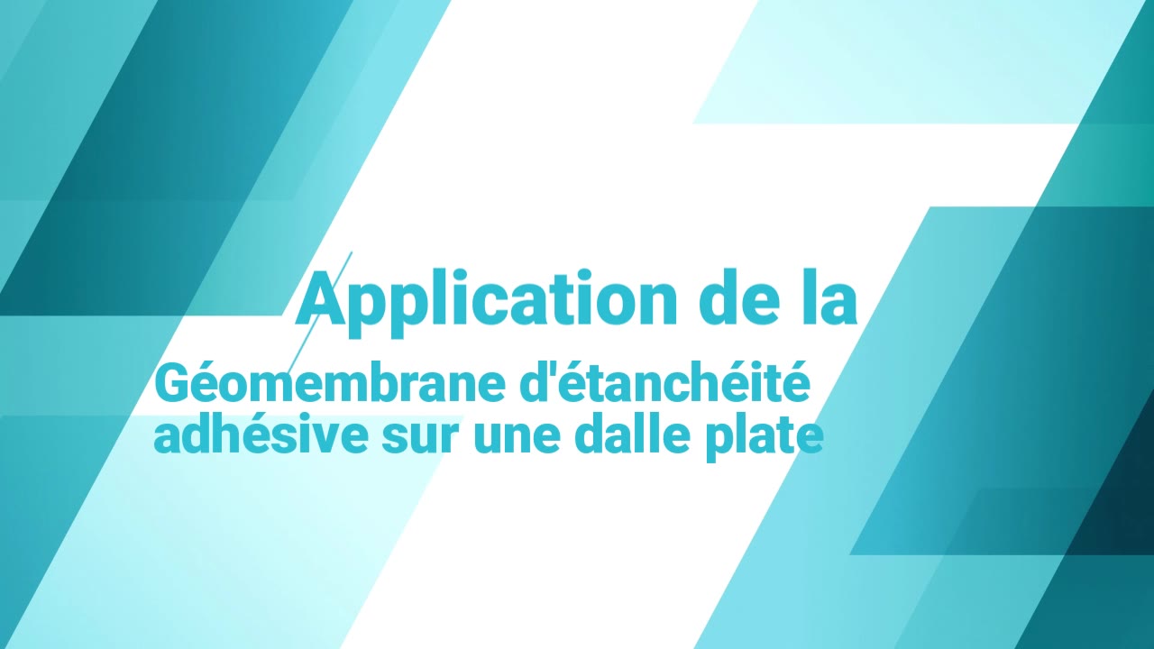 Géomembrane sur dalle plate